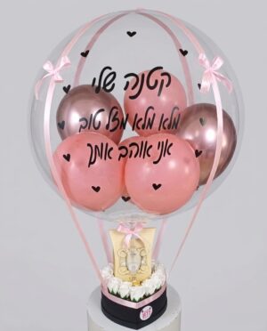 ⁦מארז בלון פורח סט טיפוח לאישה מעוצב⁩ – תמונה ⁦3⁩