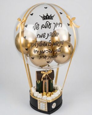 מארז בלון פורח סט טיפוח לגבר עם פררו רושה פרחים – תמונה 2