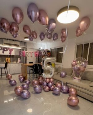 ⁦סידור חדר בלונים קלאסי⁩ – תמונה ⁦4⁩